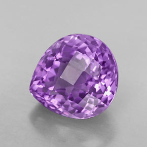 Ametista naturale viola da 4,84 ct, taglio a pera, VVS