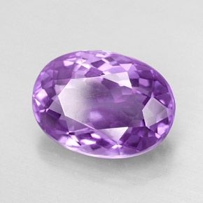 Ametista naturale viola da 5,99 ct, taglio ovale, VVS