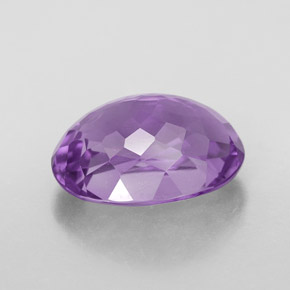 Ametista naturale viola da 5,99 ct, taglio ovale, VVS