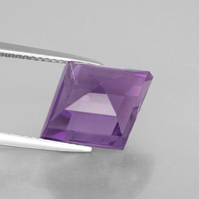 Ametista naturale viola da 6,47 ct, forma fantasia, VVS