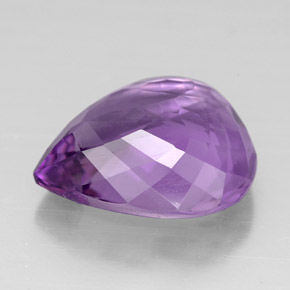 Ametista naturale viola da 6,22 ct, taglio a pera, VVS