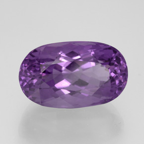Ametista Viola naturale da 12.02 ct, Taglio ovale, VVS-VS