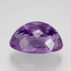 Ametista Viola naturale da 12.02 ct, Taglio ovale, VVS-VS