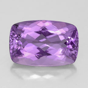 Ametista naturale viola da 4,93 ct, taglio a cuscino, VVS
