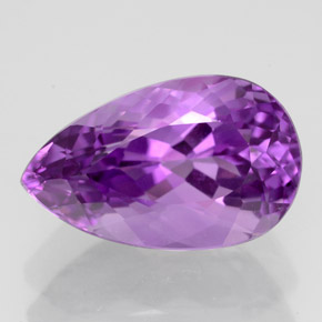 Ametista naturale viola da 4,77 ct, taglio a pera, VVS
