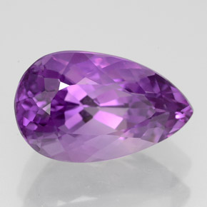 Ametista naturale viola da 4,77 ct, taglio a pera, VVS