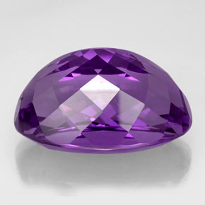 Ametista naturale viola da 54,73 ct, taglio ovale, IF