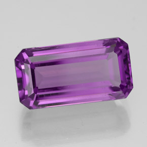 Ametista Viola naturale da 7.51 ct, Taglio smeraldo, VS