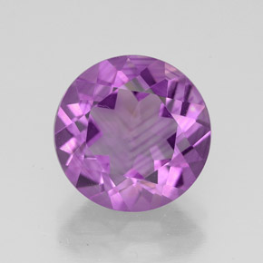Ametista naturale viola da 3,25 ct, taglio rotondo, VS