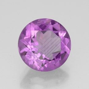 Ametista naturale viola da 3,25 ct, taglio rotondo, VS