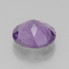 Ametista naturale viola da 2,77 ct, taglio rotondo, VS