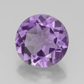 Ametista naturale viola da 3,00 ct, taglio rotondo, VS
