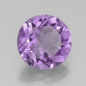 Ametista naturale viola da 3,00 ct, taglio rotondo, VS