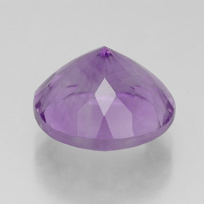 Ametista naturale viola da 4,43 ct, taglio rotondo, VS