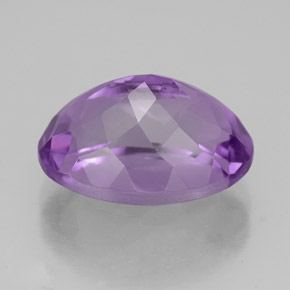 Ametista naturale viola da 6,67 ct, taglio ovale, VVS-VS