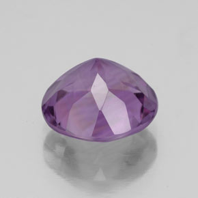 Ametista naturale viola da 3,19 ct, taglio rotondo, VS