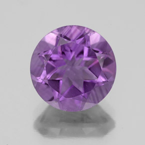 Ametista violetto naturale da 3,60 ct, taglio rotondo, VS