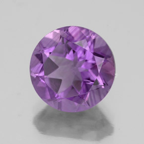 Ametista violetto naturale da 3,60 ct, taglio rotondo, VS