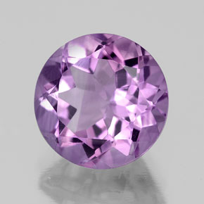 Ametista naturale viola da 2,64 ct, taglio rotondo, VVS-VS