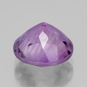 Ametista naturale viola da 2,64 ct, taglio rotondo, VVS-VS