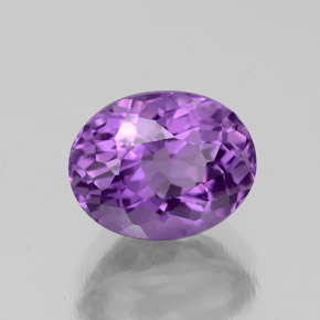 Ametista Viola naturale da 2.31 ct, Taglio ovale, VS