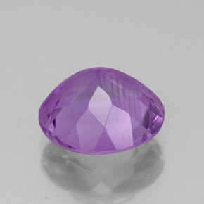 Ametista naturale viola da 2,90 ct, taglio rotondo, VVS-VS