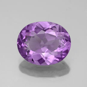 Ametista Viola naturale da 2.86 ct, Taglio ovale, VS