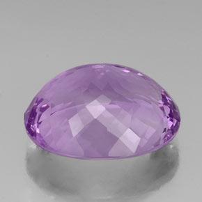 Ametista naturale viola da 30,59 ct, taglio ovale, VVS