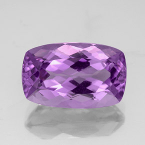 Ametista viola naturale da 4,55 ct, taglio a cuscino, VVS