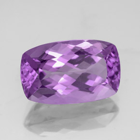 Ametista viola naturale da 4,55 ct, taglio a cuscino, VVS