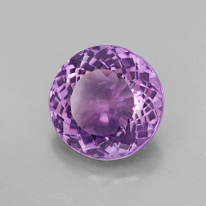 Ametista naturale viola da 3,31 ct, taglio rotondo, VVS