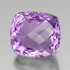 Ametista naturale viola da 39,70 ct, taglio a cuscino, VVS