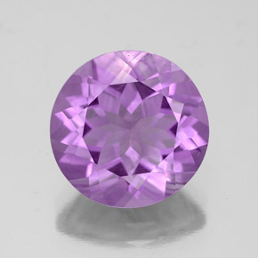 Ametista naturale viola da 4,19 ct, taglio rotondo, VS