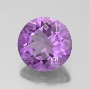 Ametista naturale viola da 4,19 ct, taglio rotondo, VS