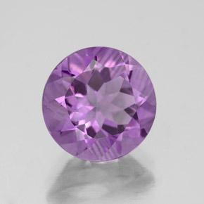 Ametista naturale viola da 3,05 ct, taglio rotondo, VS