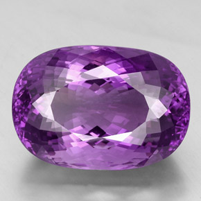 Ametista naturale viola da 67,64 ct, taglio ovale, VVS