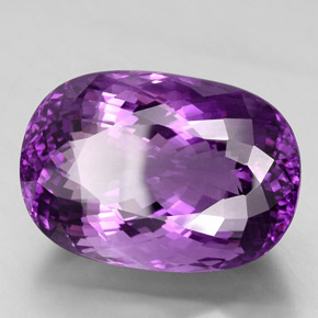 Ametista naturale viola da 67,64 ct, taglio ovale, VVS