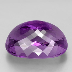 Ametista naturale viola da 67,64 ct, taglio ovale, VVS