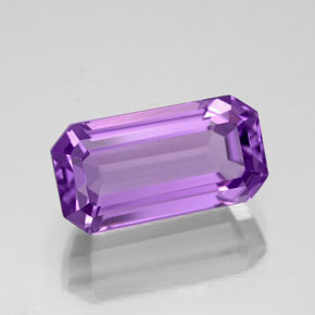 Ametista naturale viola da 5,27 ct, taglio smeraldo, VVS-VS