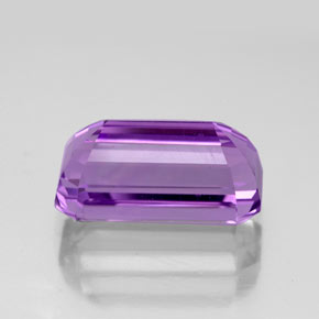 Ametista naturale viola da 5,27 ct, taglio smeraldo, VVS-VS