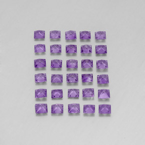 Ametista naturale viola da  ct, quadrato, VS