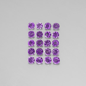Ametista naturale viola da  ct, taglio rotondo, VS