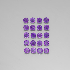 Ametista naturale viola da  ct, taglio rotondo, VS