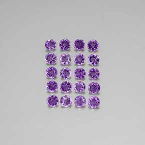 Ametista naturale viola da  ct, taglio rotondo, VS