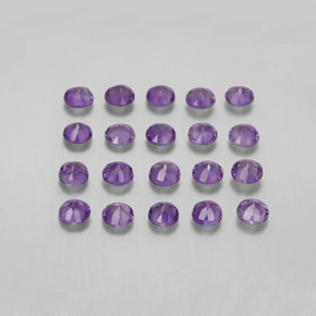 Ametista naturale viola da  ct, taglio rotondo, VS