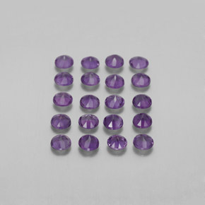Ametista naturale viola da  ct, taglio rotondo, VS