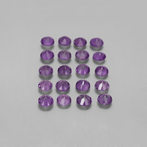Ametista naturale viola da  ct, taglio rotondo, VS