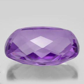 Ametista naturale viola da 18,21 ct, taglio a cuscino, VVS-VS