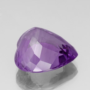 Ametista naturale viola da 20,85 ct, a forma di cuore, VVS-VS