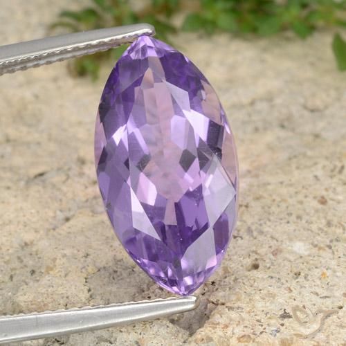 Ametista Deep Iris Violetta naturale da 7.27 ct, Taglio marquise, VS
